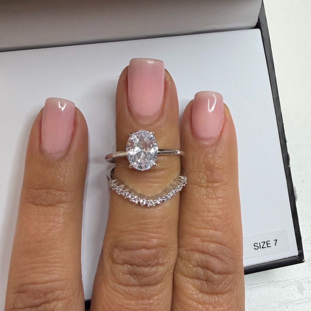 Giani Bernini Sterling silver two ring set